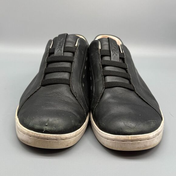 Kizik Las Vegas Men 11 Black Leather Hands-Free Athletic Sneaker Slip-On Low Top main image 4